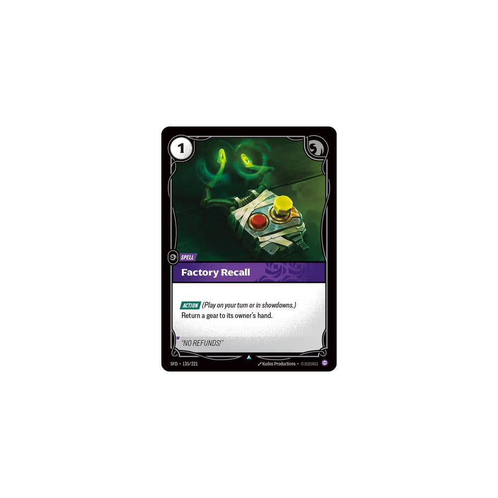 Factory Recall SFD 135/221 - Foil