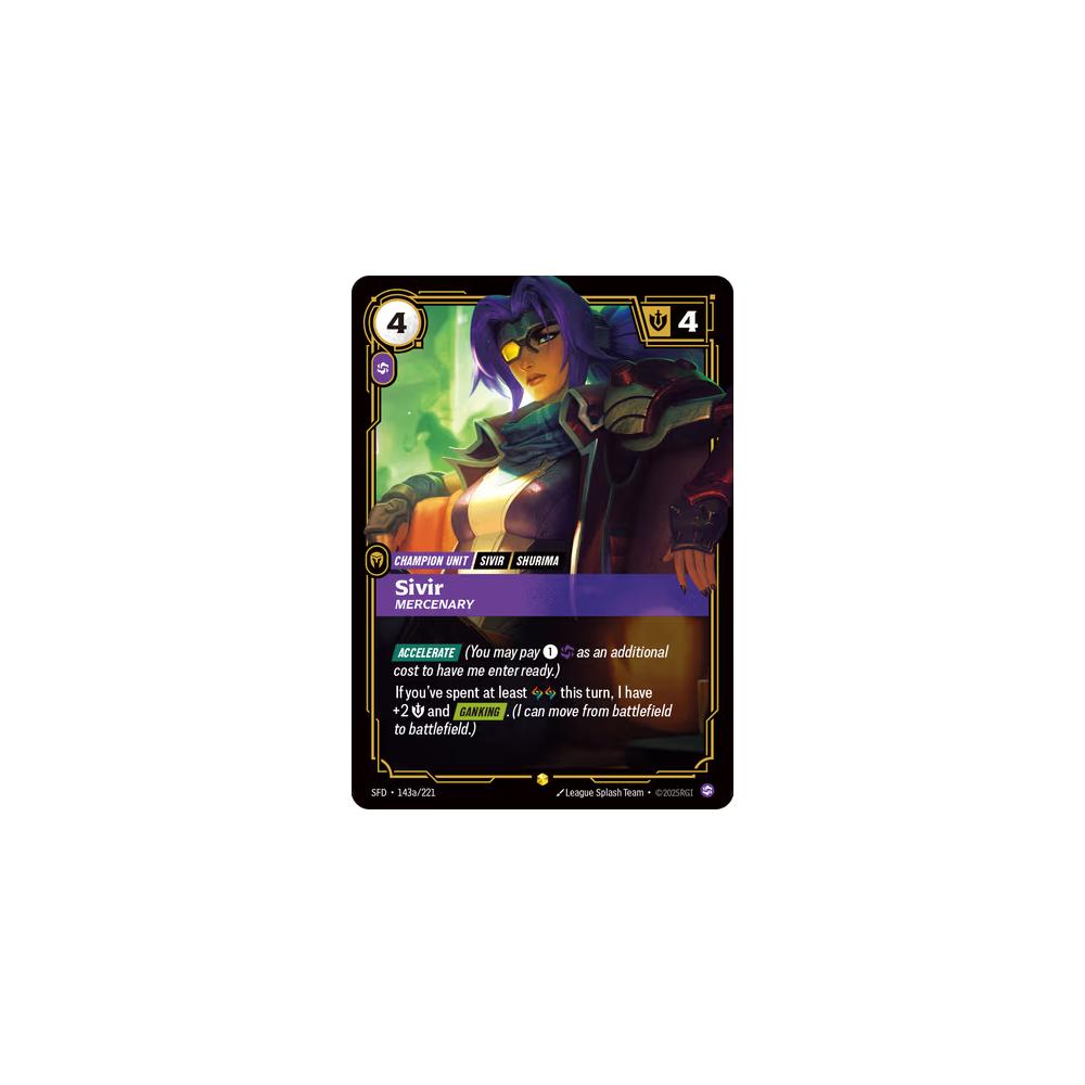 Sivir - Mercenary SFD 143a/221 - Foil