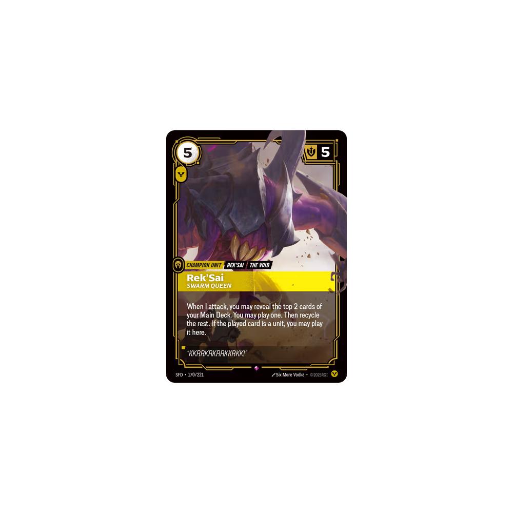 Rek'Sai - Swarm Queen SFD 170a/221 - Foil