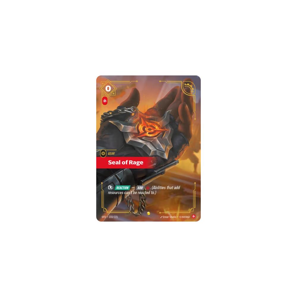Seal of Rage SFD 222/221 - Foil