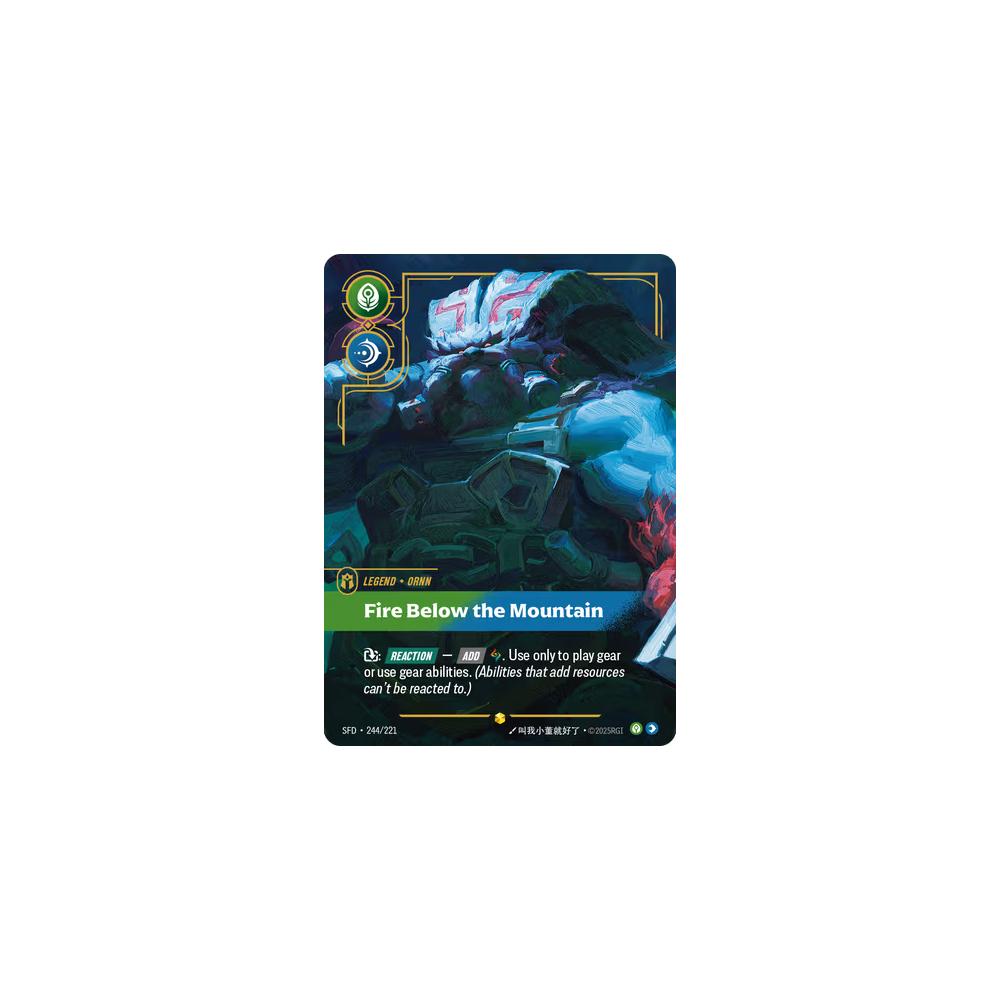 Ornn - Fire Below the Mountain SFD 244/221 - Foil