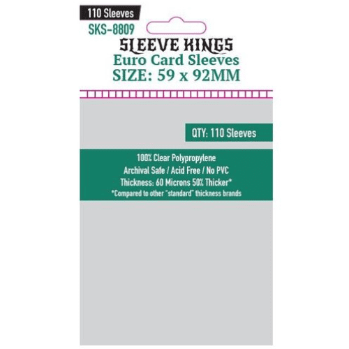 110 x Euro card Sleeves (59mm x 92mm)