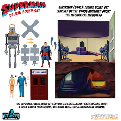 SUPERMAN THE MECHANICAL MONSTERS (1941) 5 POINTS DELUXE BOXED SET