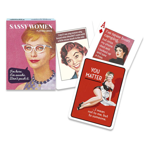 Sassy Women Playing Cards