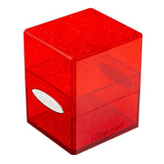 Satin Cube - Glitter Red