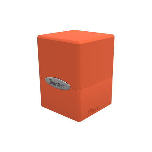 Satin Cube - Pumpkin Orange