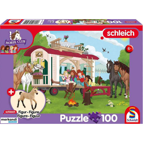 Schleich: Horse Club Campfire at the Caravan (100pc) inc. 1 figure