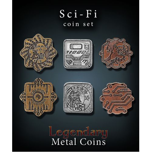Sci Fi Coin Set Legendary Metal Coins