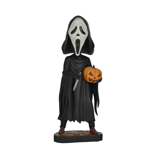 Scream Ghost Face With Pumpkin Head Knocker