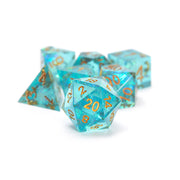 Sharp Aqua Fairy 7-Piece Polyhedral Dice Set - Sirius Dice