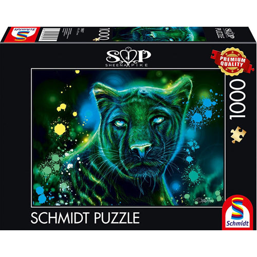 Sheena Pike: Neon Blue Green Panther (1000pc)