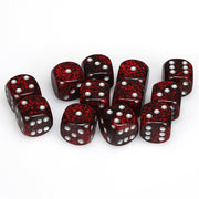 Silver Volcano: Speckled D6 Set of 12 (16mm)