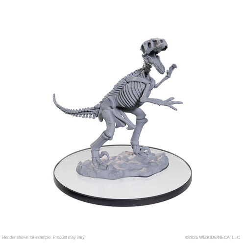 Skeletal Raptor: WizKids Deep Cuts Unpainted Miniatures (W26)
