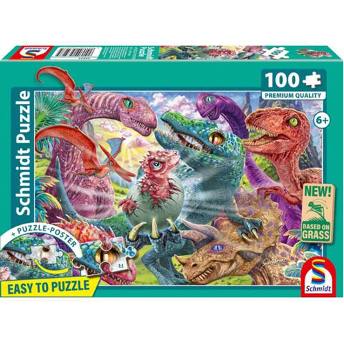Small Dinosaurs, Big Adventures Puzzle - 100 Pieces