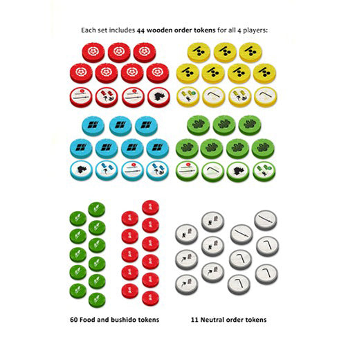 Small Samurai Empires: Deluxe Order Tokens