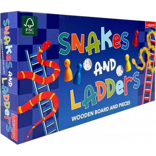 Snakes and Ladders - Wooden Game