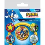 Sonic the Hedgehog Pin-Back Buttons 5-Pack Speed Team