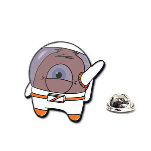Spaceman Zed Enamel Pin
