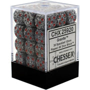 Speckled D6 Set of 36 : Granite