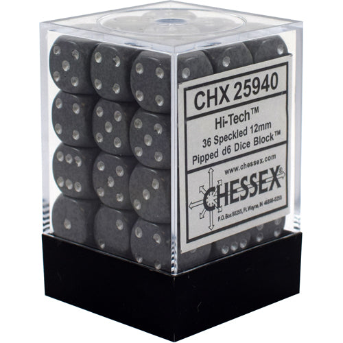 Speckled D6 Set of 36 : Hi-Tech