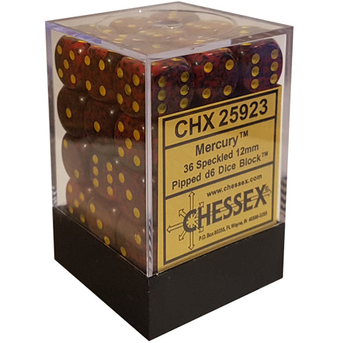 Speckled D6 Set of 36 : Mercury