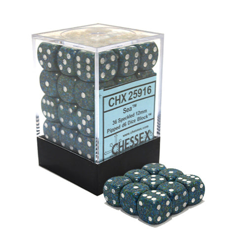 Speckled D6 Set of 36 : Sea