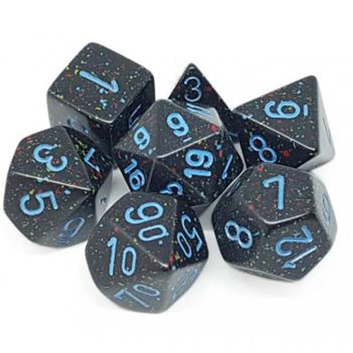 Speckled Poly 7 Set : Blue Star