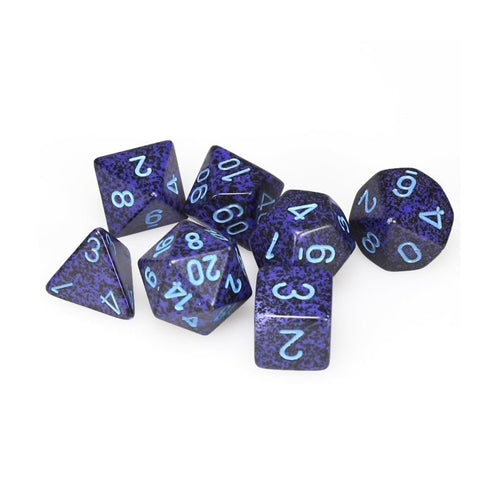 Speckled Poly 7 Set: Cobalt