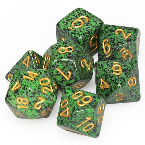Speckled Poly 7 Set: Golden Recon