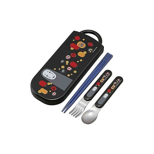 Spirited Away Chopsticks & Spoon & Fork Set No Face & Lantern