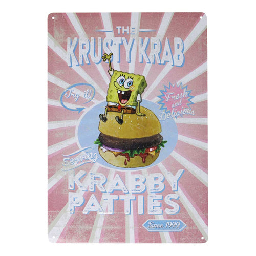 SpongeBob Tin Sign Krusty Krab