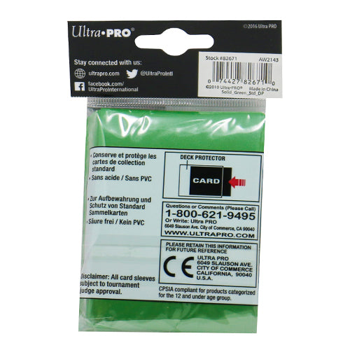 Standard Green Deck Protector Sleeves