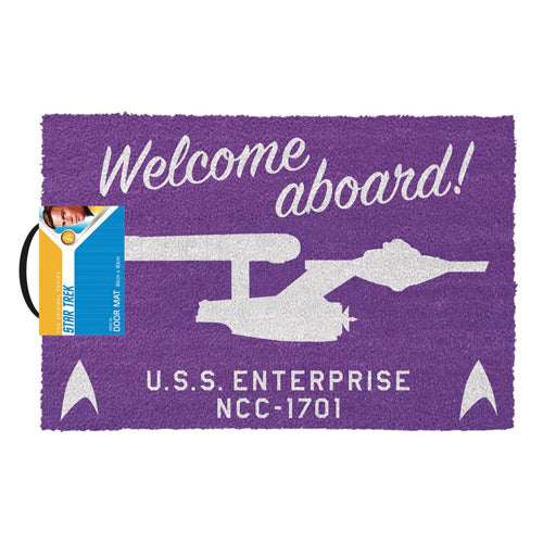 Star Trek Welcome Aboard Doormat