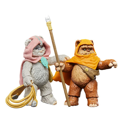 Star Wars: Ewoks Vintage Collection Action Figures Wicket W Warrick & Kneesaa 10 cm