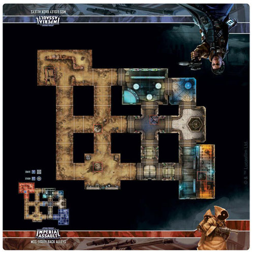 Star Wars Imperial Assault: Gray Cap Cantina Raid Map