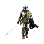 Star Wars The Mandalorian ARTFX Statue 1/10 Mandalorian & Grogu with Beskar Staff 18 cm