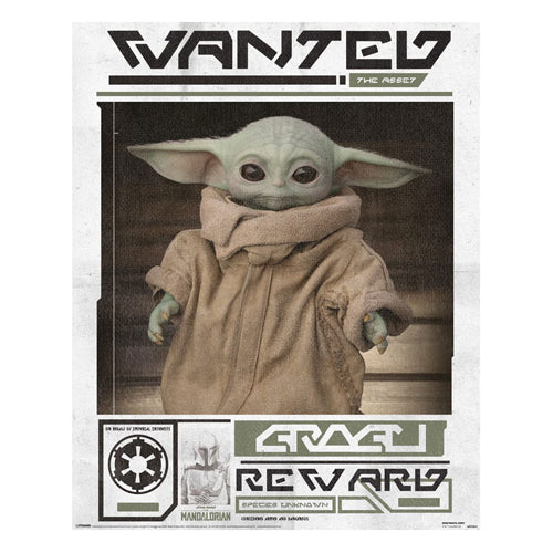 Star Wars: The Mandalorian Poster Pack Grogu Wanted 40 x 50 cm