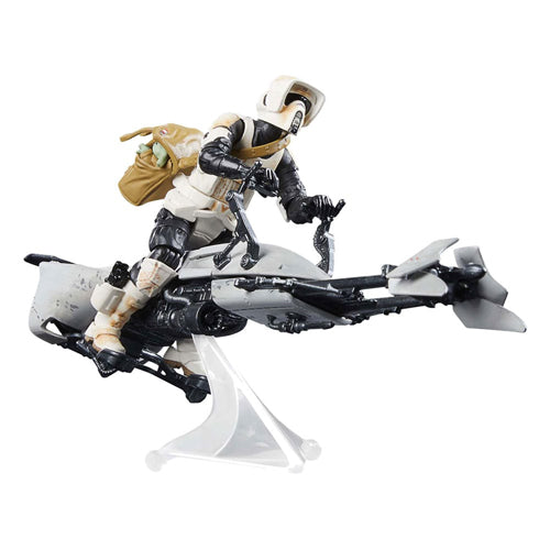 Star Wars: The Mandalorian Vintage Collection Vehicle with Figures Speeder Bike with Scout Trooper & Grogu