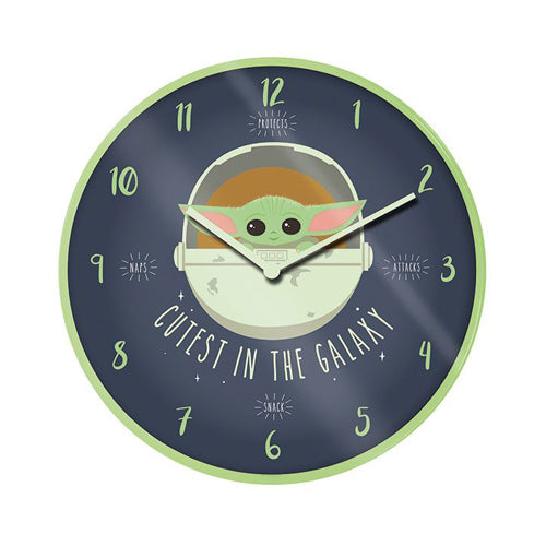 Star Wars The Mandalorian Wall Clock Cutest In The Galaxy