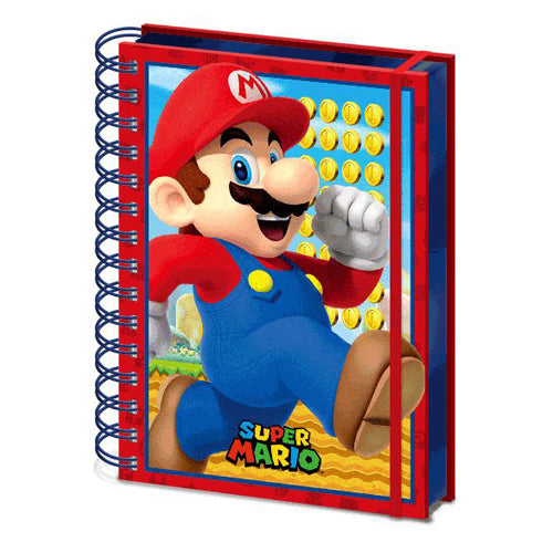 Super Mario 3D Wiro Notebook A5 Mario