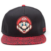 Super Mario Animal Print Snapback Cap (Red)