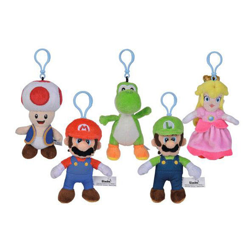 Super Mario Plush Keychains All Stars 13 cm Assortment (One Supplied)