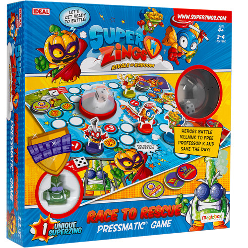 SuperZings Race to Rescue Pressmatic Game