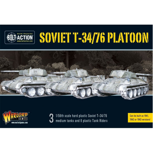 T34/76 Medium Tank Platoon (3) with Tank Riders