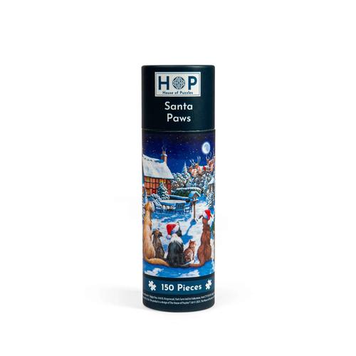 Santa Paws Puzzle Tube - 150 Piece