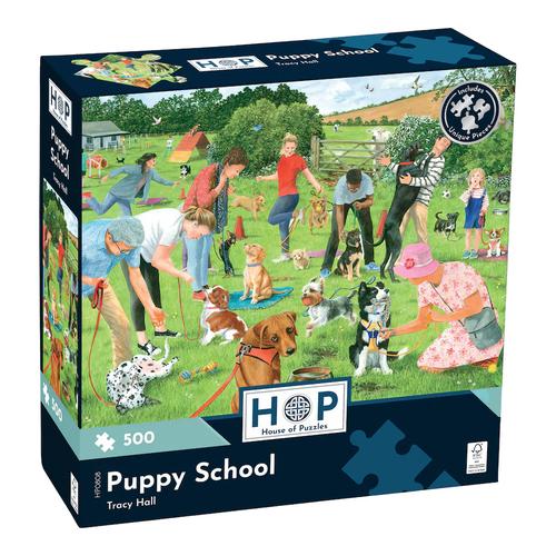 Puppy School 500 Piece Puzzle