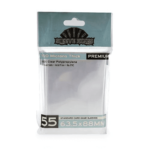 Sleeve Kings 55 x Premium Standard Card Game Sleeves (63.5 x 88mm) | Zatu  Games