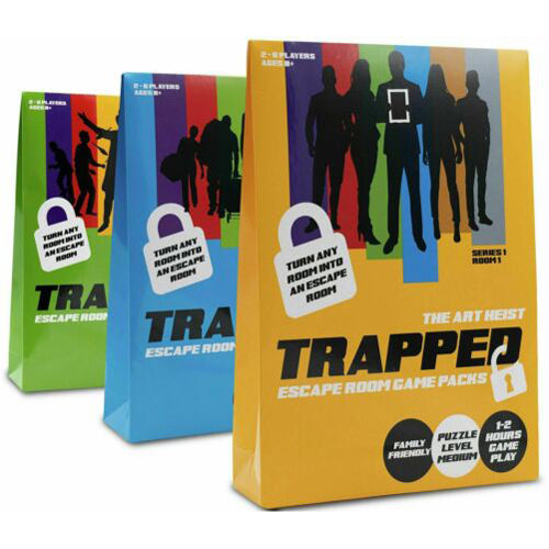 Trapped Escape Room Game Packs Assorted (One Supplied)