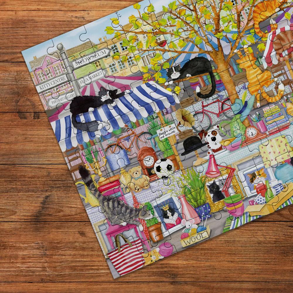 Gibsons: Flea Market Moggies Puzzle (100XXL Pieces)_2