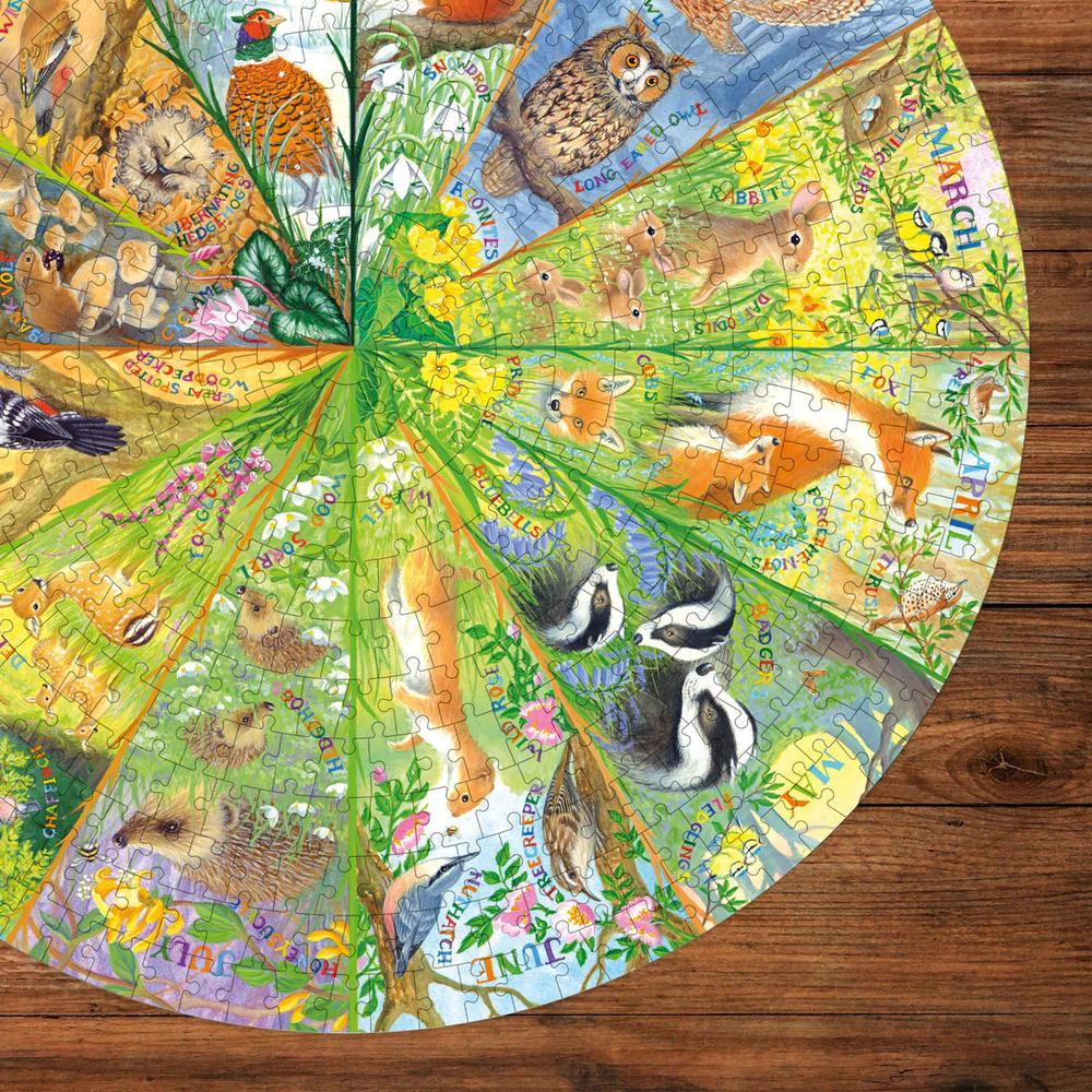 Gibsons: National Trust: A Year in the Forest (500 CIRCULAR Pieces)